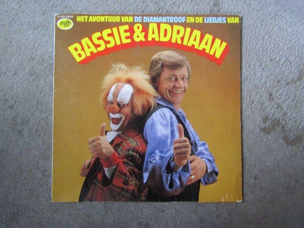 LP: Bassie en Adriaan - de diamantroof en liedjes OPHALEN, Cd's en Dvd's, Ophalen, LP, Gebruikt, Verhaal of Sprookje