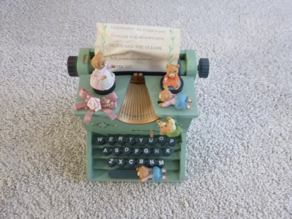 mooi retro muziekdoosje versierd met beertjes, Ophalen of Verzenden, Overige typen