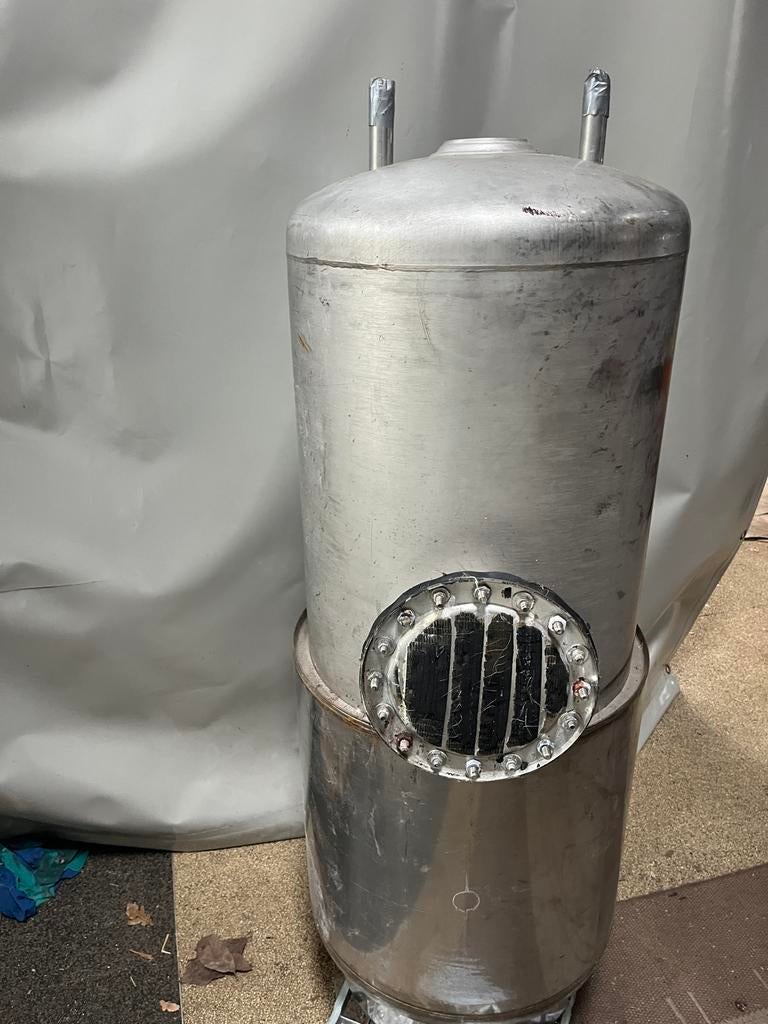 RVS Boiler met Twee Warmtewisselaars, Gebruikt, 100 liter of meer, Onbekend, Boiler