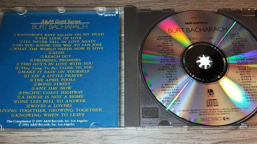 Burt Bacharach - A&M Gold Series, Ophalen of Verzenden, 1960 tot 1980, Zo goed als nieuw, Jazz