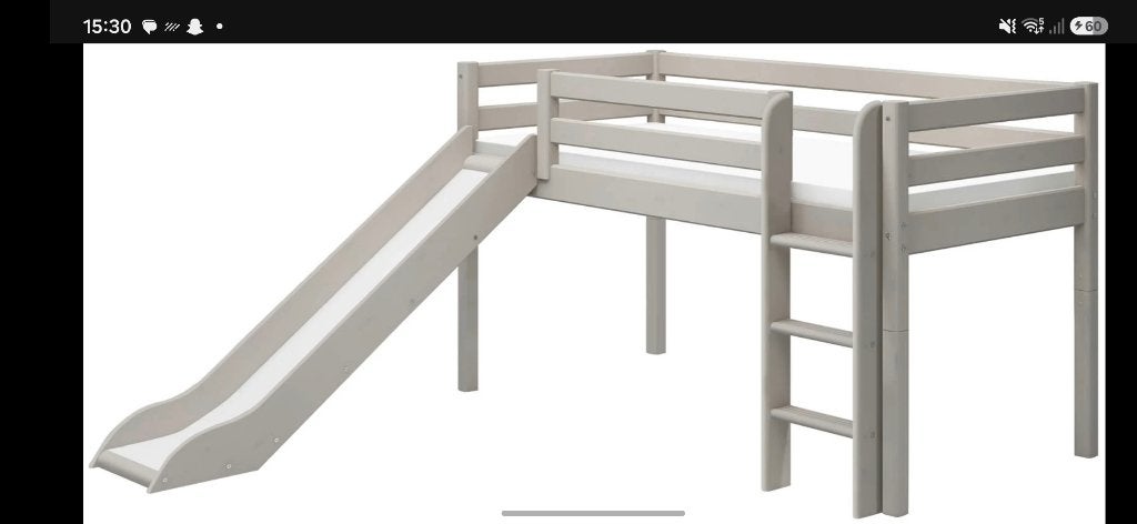 Flexa Classic halfhoogslaper m. rechte ladder en glijbaan, Ophalen of Verzenden, Gebruikt, Halfhoogslaper
