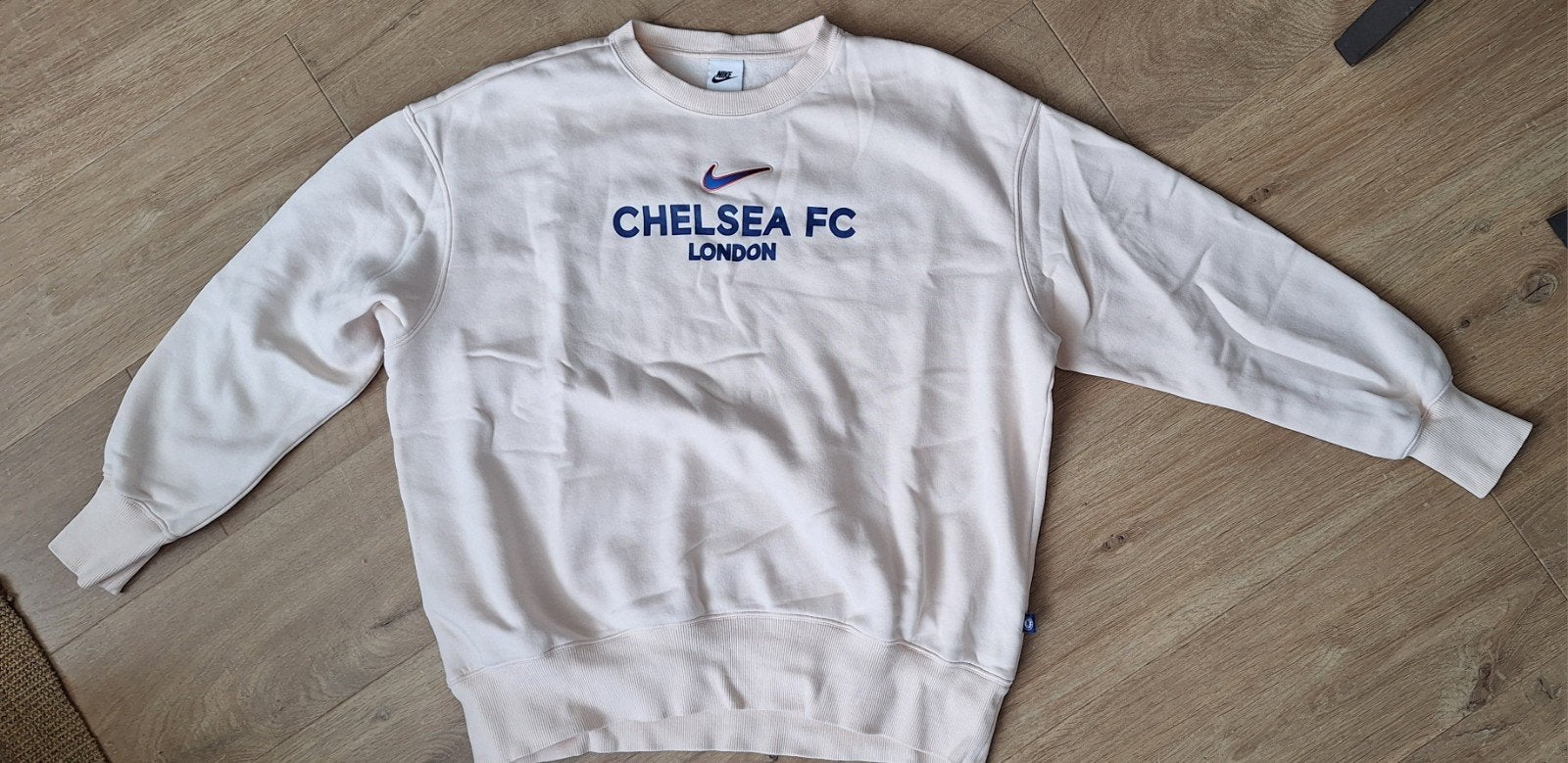 Nike Chelsea FC London sweater - Zo goed als nieuw, Maat 38/40 (M), Beige, Nike, Ophalen of Verzenden