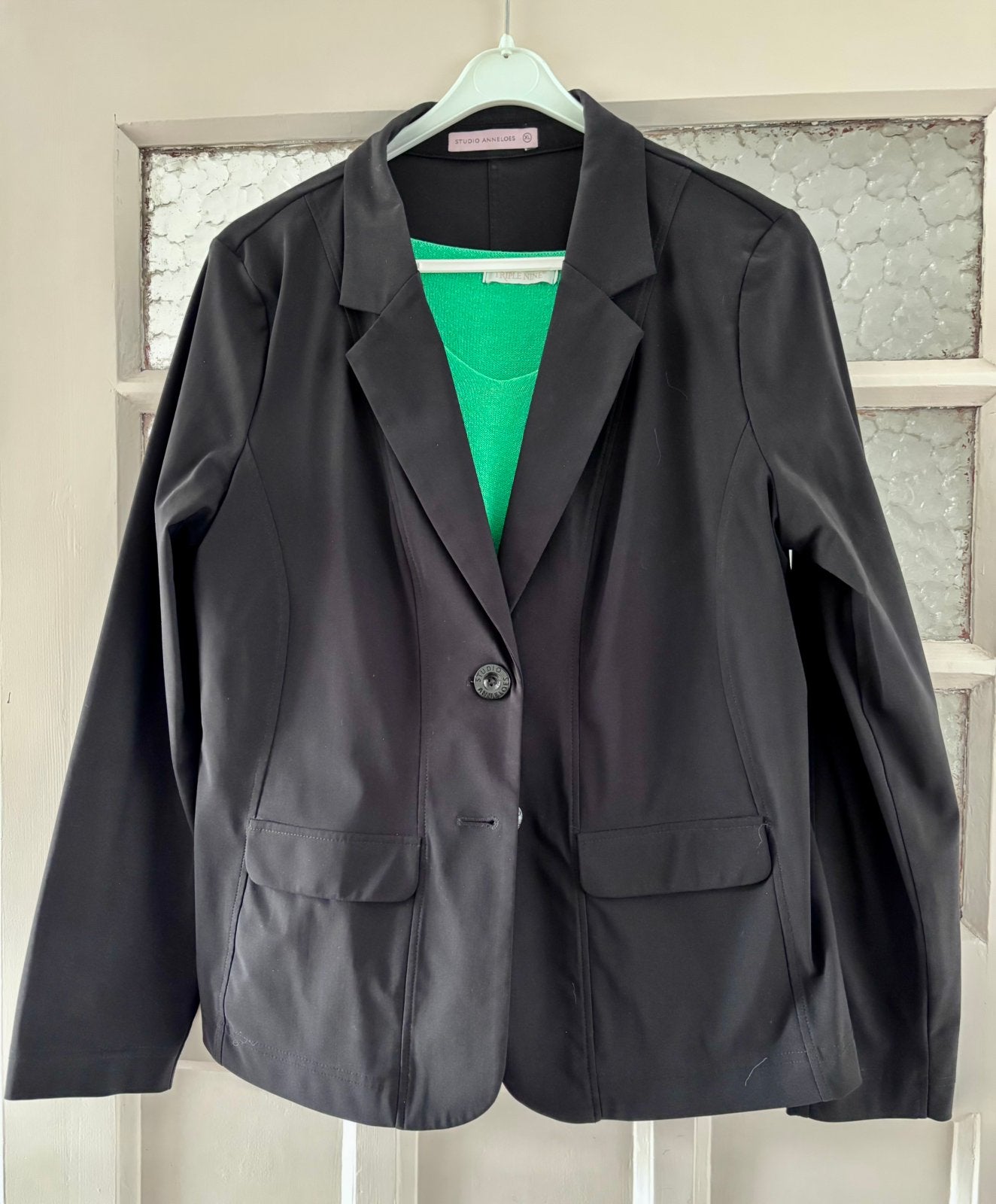 Studio Anneloes blazer (xl), Kleding | Dames, Maat 38/40 (M), Zwart, Ophalen of Verzenden, Zo goed als nieuw