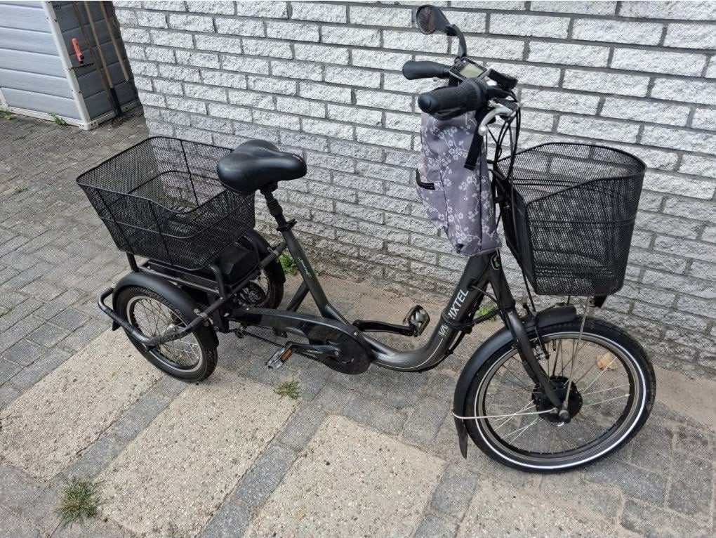 Van Rixtel elektrische driewieler met manden, Ophalen, Gebruikt, Velgrem, Van Rixtel