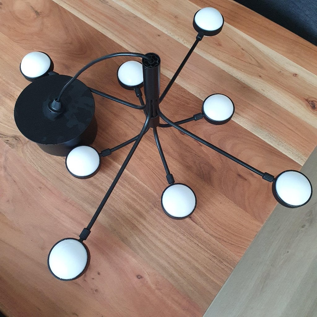 Lamp moderne kroonluchter, Led-lamp, Zo goed als nieuw, IKEA, Neutraal wit