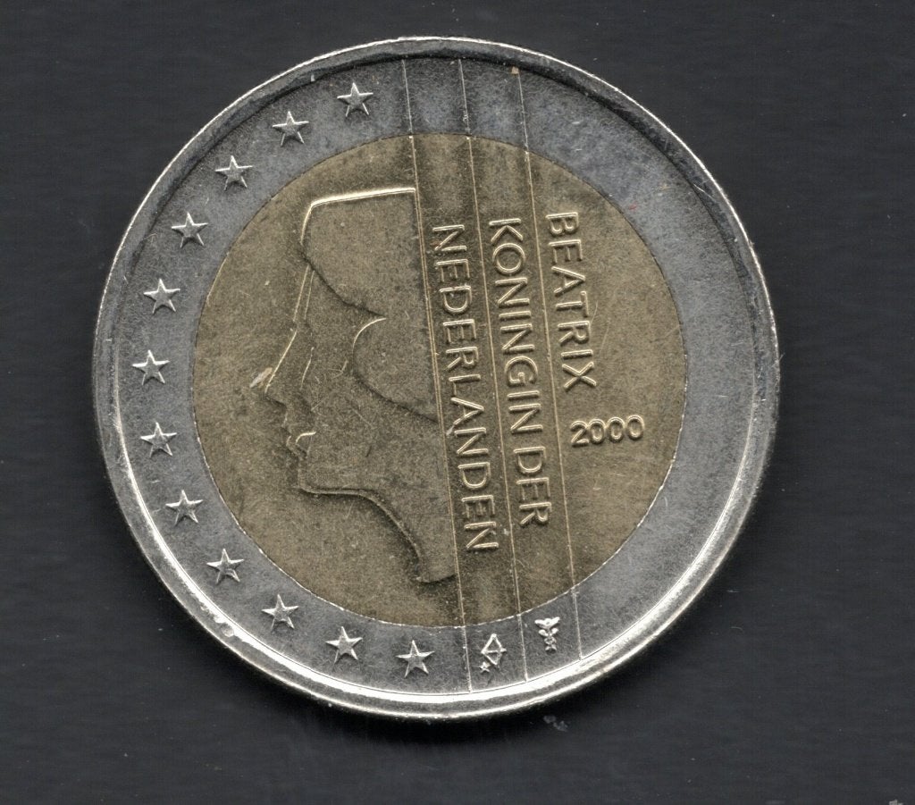 Nederland 2 euro munt Beatrix  jaar 2000, Postzegels en Munten, Munten | Europa | Euromunten, Ophalen of Verzenden, Overige landen