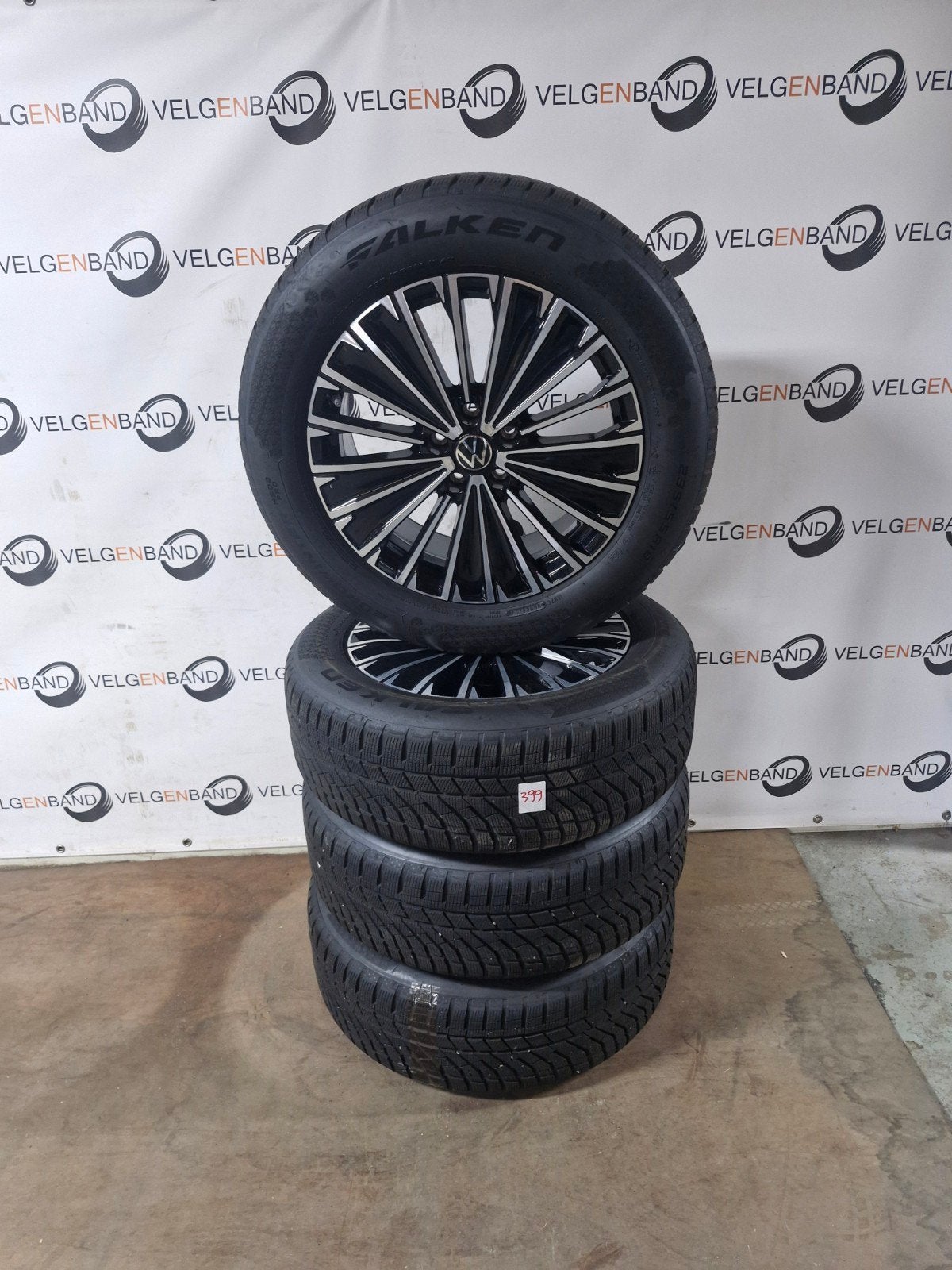 Winterset VW Tayron Tiguan Napoli 235 55 18 5x112 57,1 vag, 18 inch, Gebruikt, ., Banden en Velgen