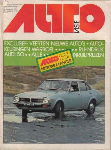 Autovisie 2 28 Sep 1974 : Mitsubishi Colt Lancer - Audi 50, Ophalen of Verzenden, Gelezen, Algemeen