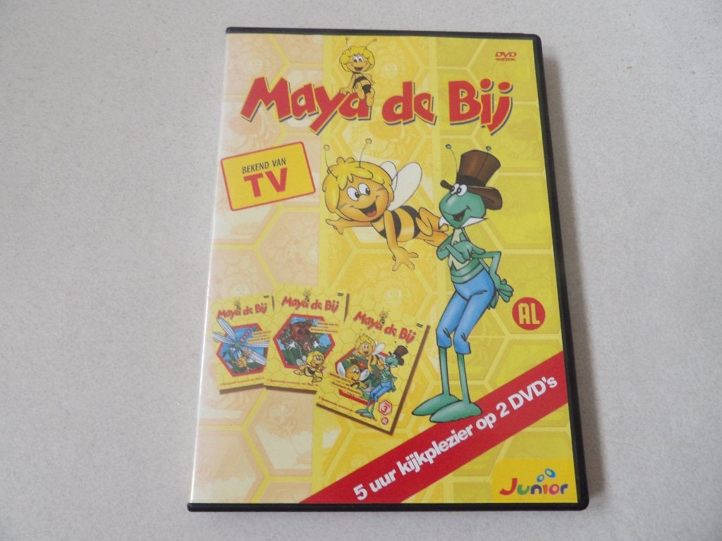 2 leuke dvd's van MAYA ( maja ) DE BIJ 5 uur kijkplezier, Tekenfilm, Alle leeftijden, Overige soorten, Ophalen of Verzenden