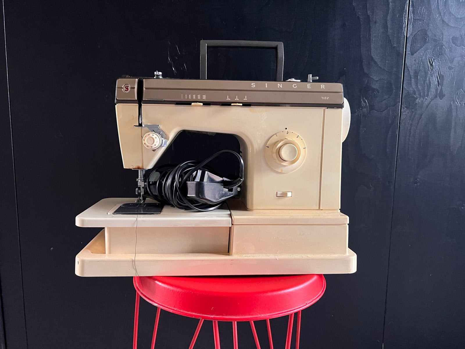 Vintage Singer naaimachine, Ophalen, Gebruikt, Naaimachine, Singer