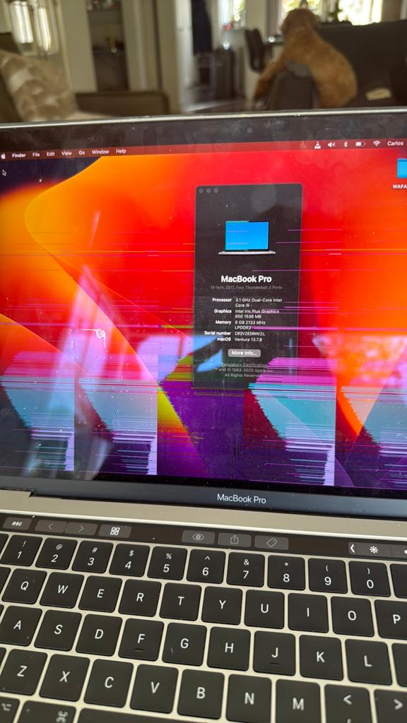 Macbook Pro 13 in Space Grey / kapot scherm, MacBook Pro, Gebruikt, 2 tot 3 Ghz, 13 inch