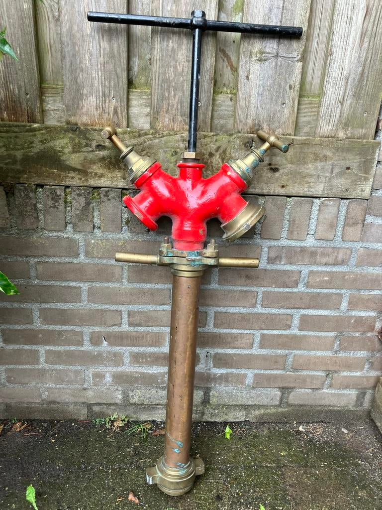 Opzetstuk koper met centrale spindel brandweer, Ophalen of Verzenden