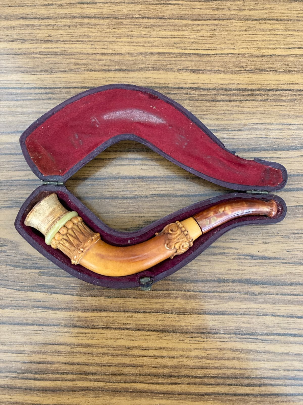Antieke pijp met etui - Gebruikt, Ophalen, Gebruikt, (Water)pijp