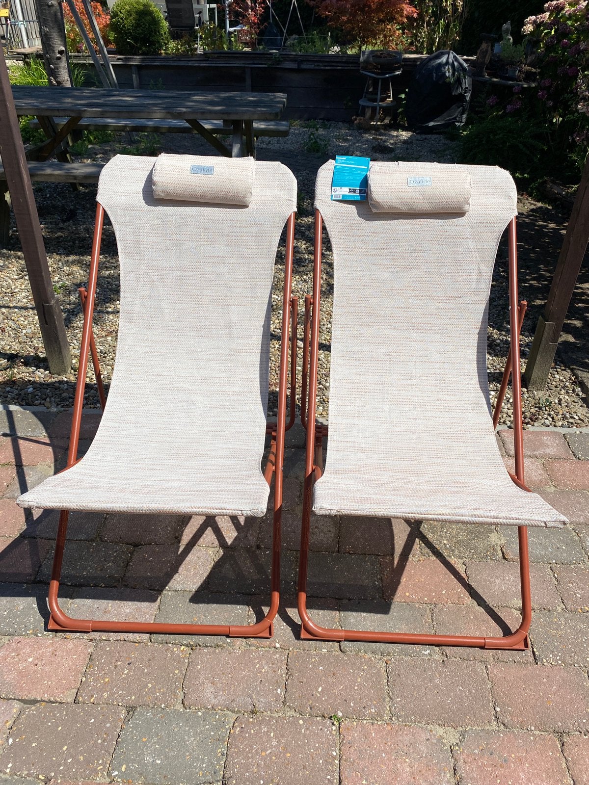 Ozalide Chilienne– verstelbare strandstoel / ligstoel, Ophalen, Nieuw, Aluminium, Verstelbaar