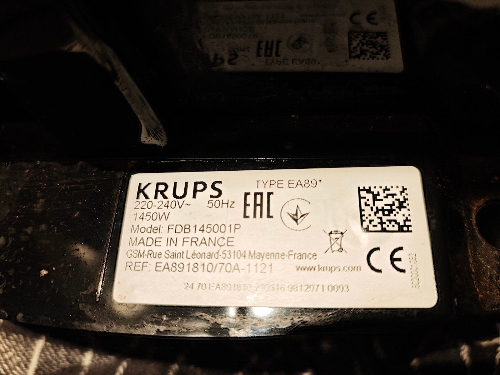 Foto 3 van Krups EA891C volautomatische espressomachine (defect)