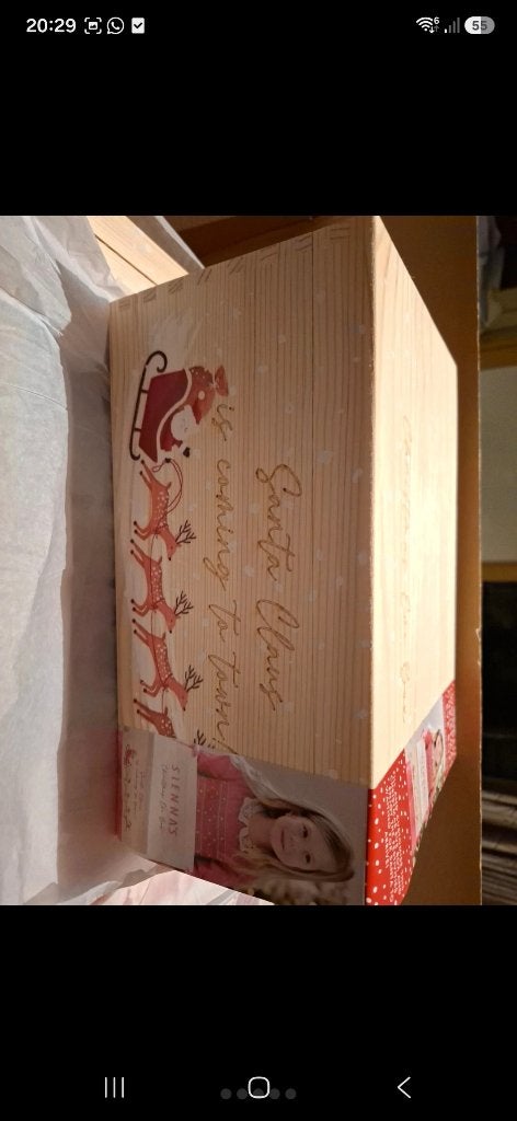 Houten doos voor Kerstpakket, Diversen, Ophalen of Verzenden, Nieuw
