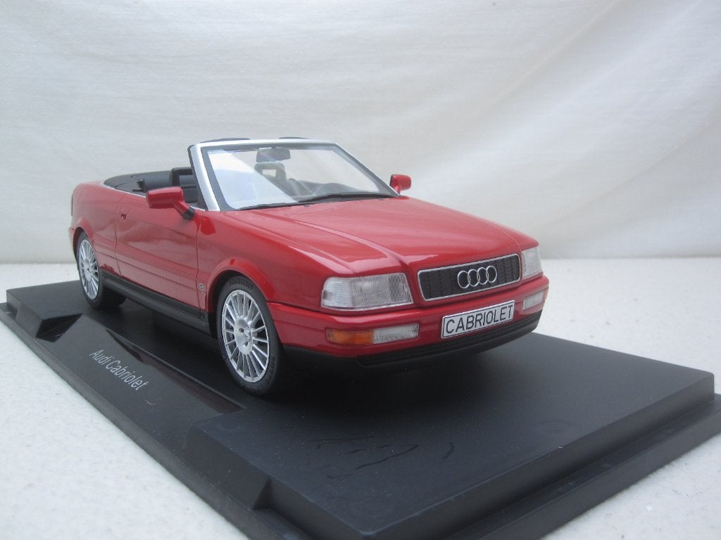 Audi Cabriolet 1991 rood 1:18 MCG, Ophalen of Verzenden, Nieuw, Auto, Overige merken