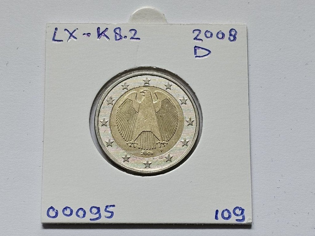 2-euromunt Duitsland (D) F 2008 Koers LX-K8.2, Postzegels en Munten, Munten | Europa | Euromunten, Ophalen of Verzenden, Duitsland