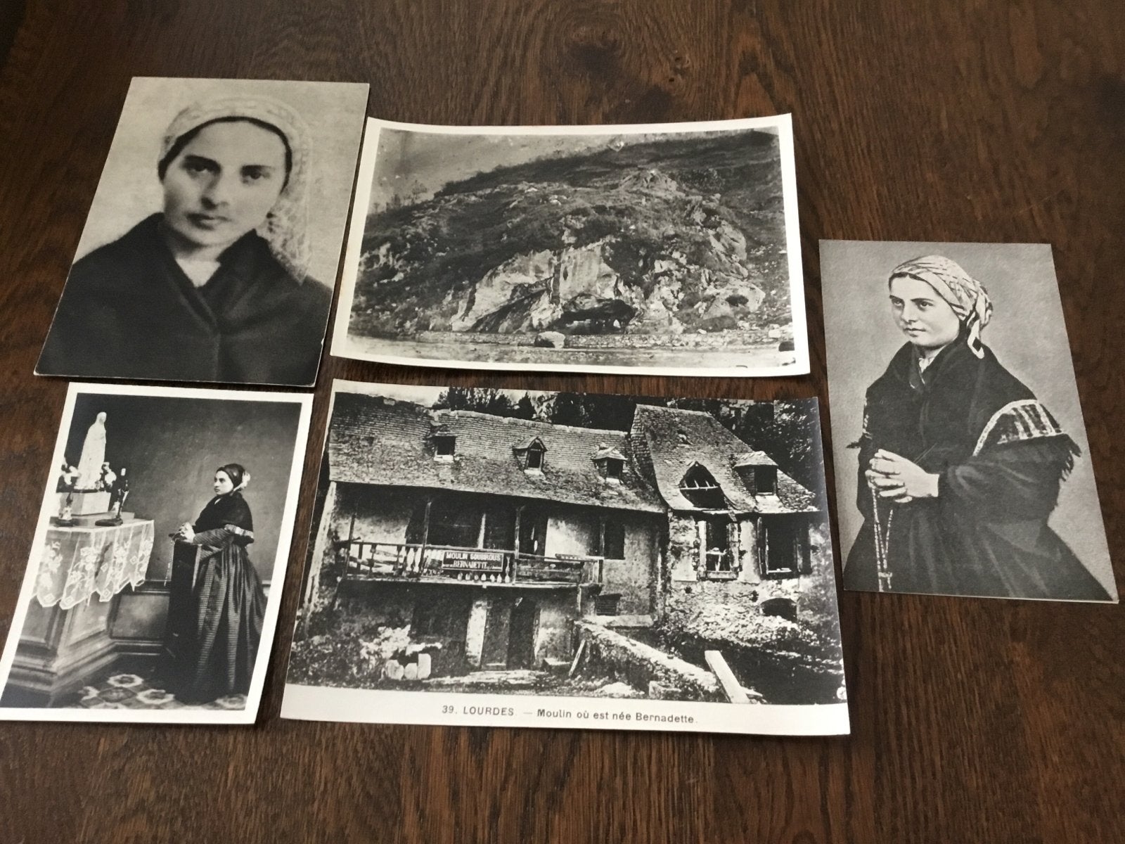 11 Oude foto's/kaarten H. Bernadette Soubirous Lourdes, Ophalen of Verzenden, Voor 1920, Ongelopen, Overig Europa