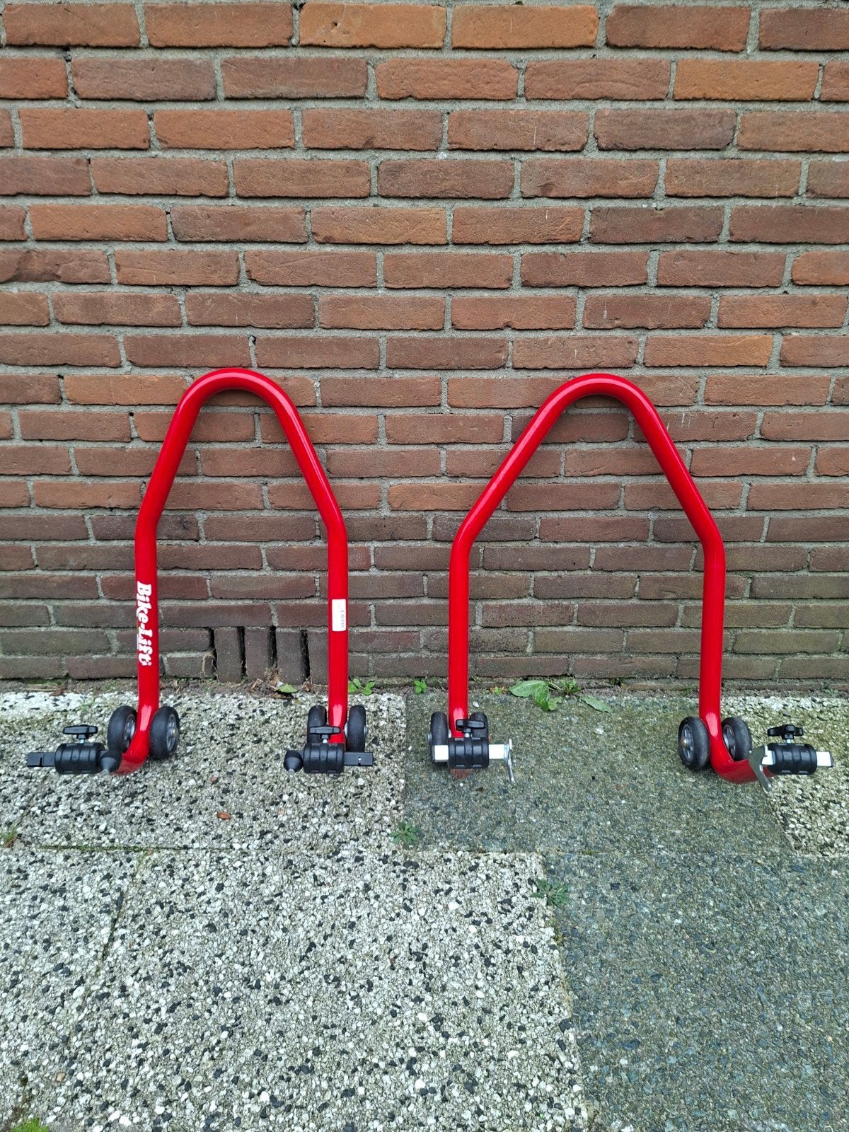 Universele Paddock Stands voor Motorfiets (Voor & Achter), Ophalen, Gebruikt