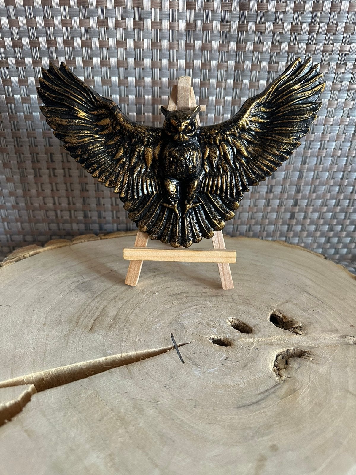 Uil met standaard. Handmade, Ophalen of Verzenden, Nieuw