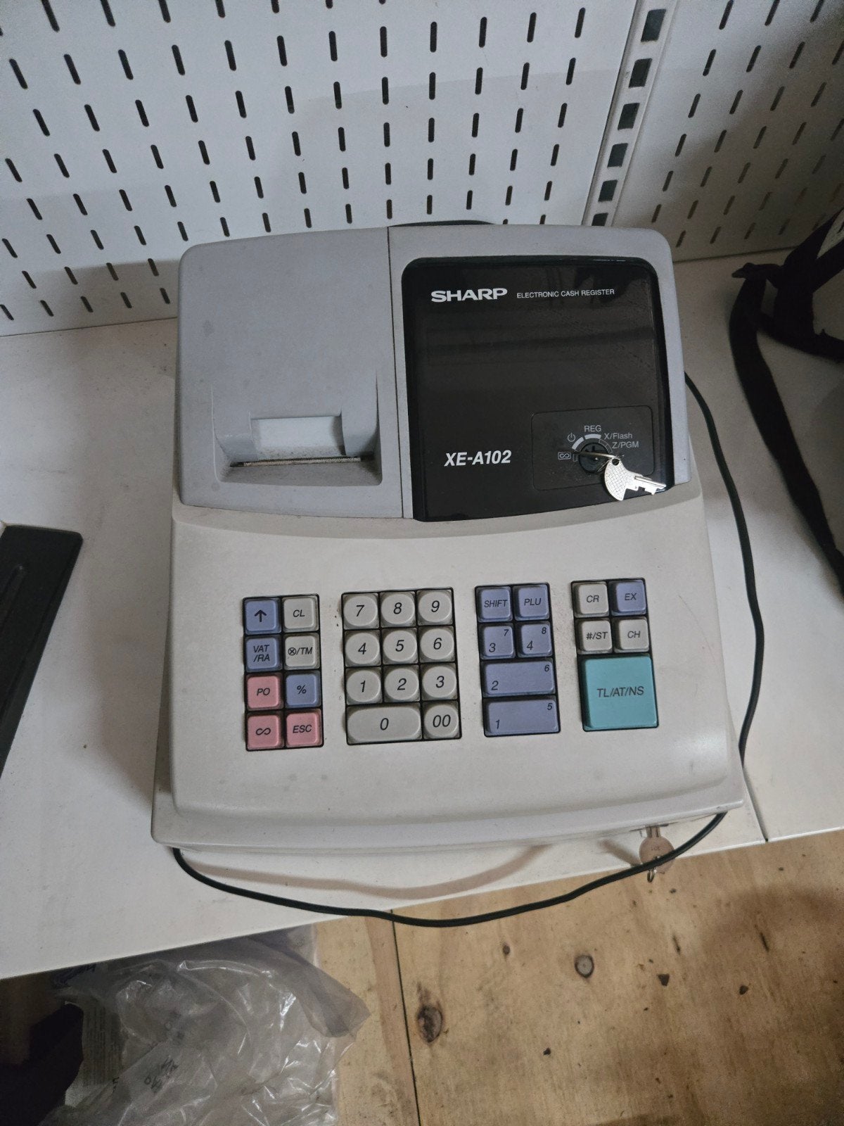 nette Sharp kassa
Type XE-A102, Ophalen