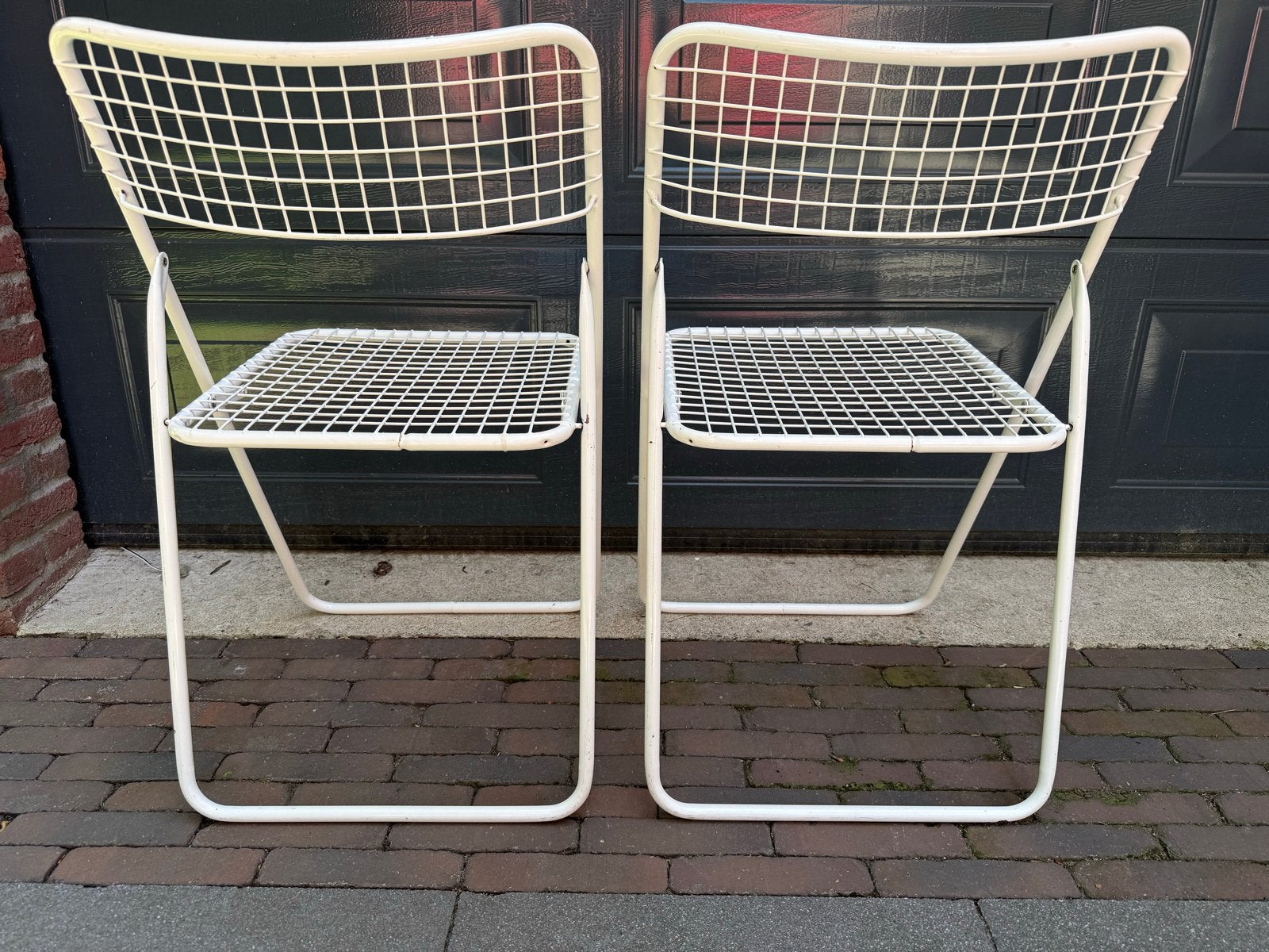 2 klapstoelen design Gammelgaard, Huis en Inrichting, Stoelen, Ophalen, Twee, Wit, Eighties