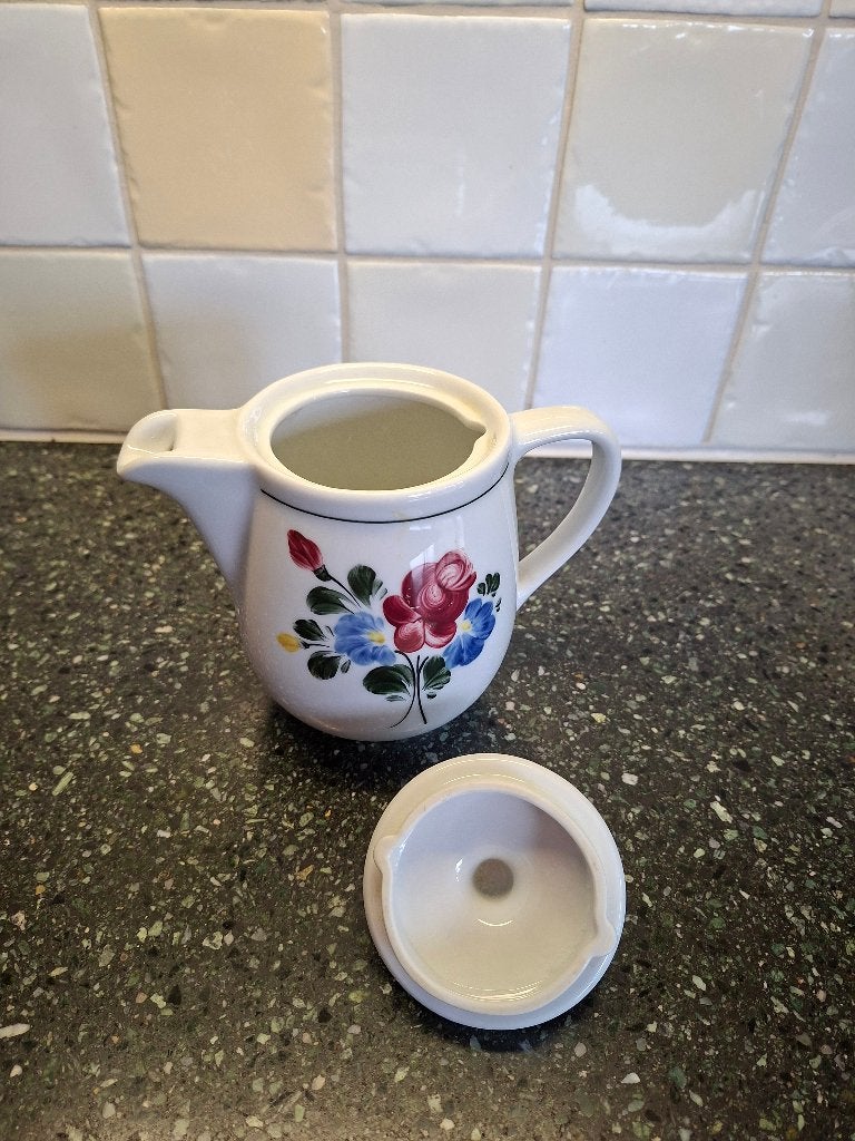 Lilien Porzellan Austria Alphen Flora koffiepotje, Ophalen of Verzenden, Porselein, Overige stijlen, Overige typen