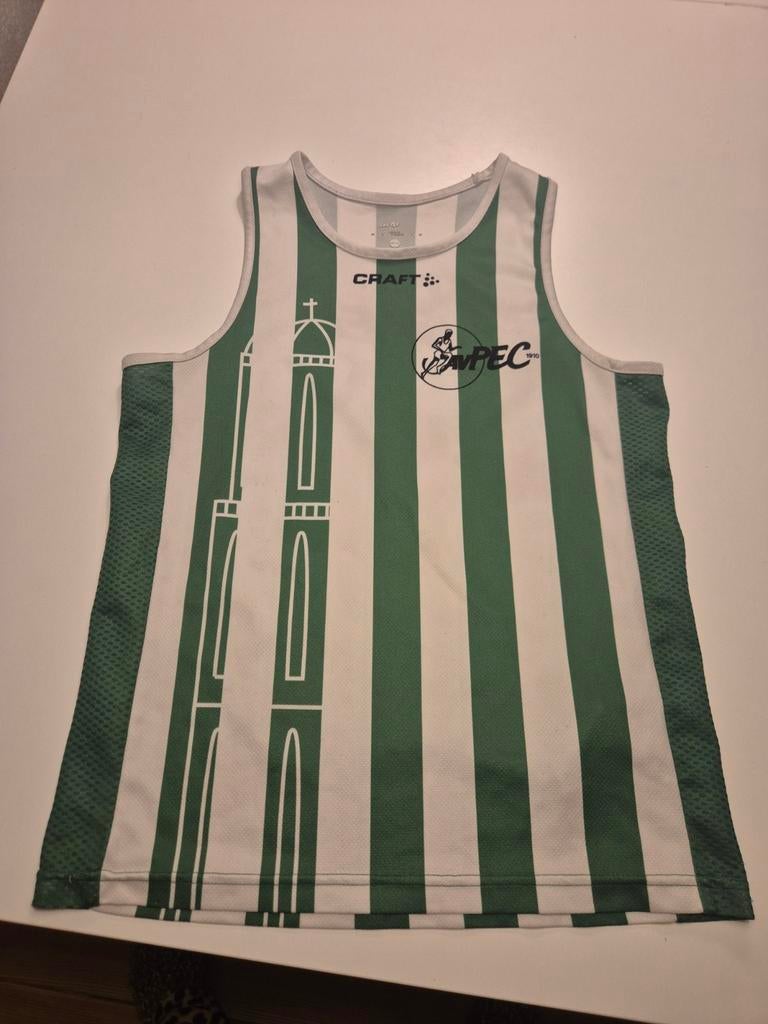 Atletiek mouwloos hemd AV PEC zwolle 146/152, Gebruikt, Jongen of Meisje, Ophalen of Verzenden, AV pec zwolle
