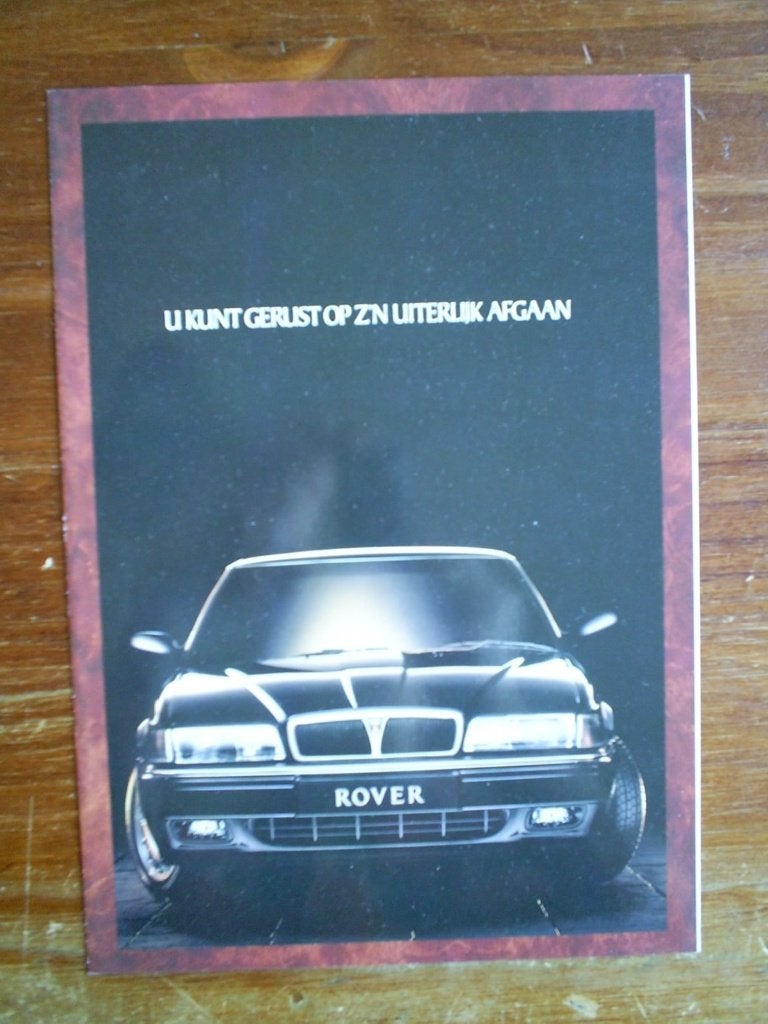 Folder Rover 800 [ 1992 ], Verzenden, Zo goed als nieuw, Overige merken