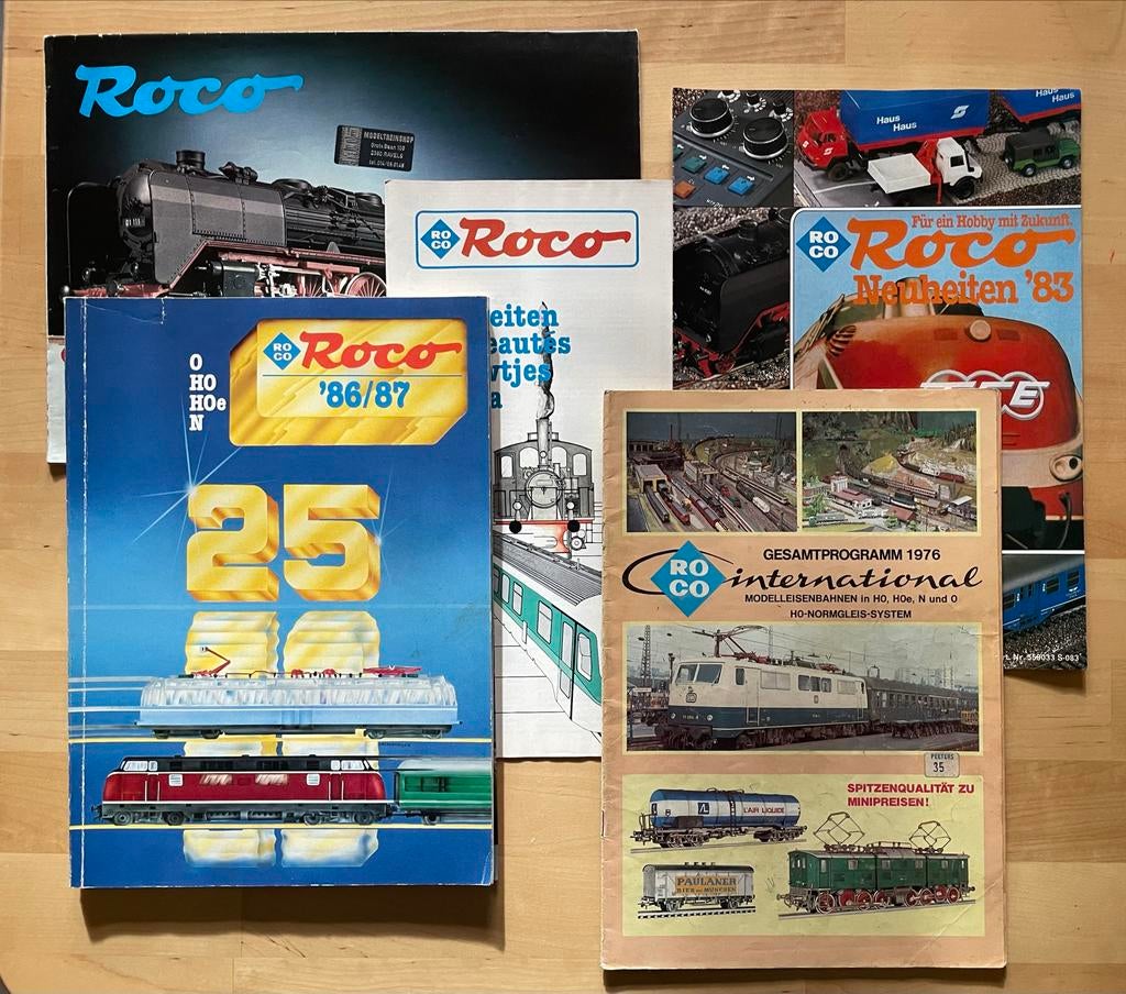Roco catalogi en Neuheiten '83, '86/'87, 1976, Ophalen of Verzenden, Gebruikt, Boek, Tijdschrift of Catalogus, Roco