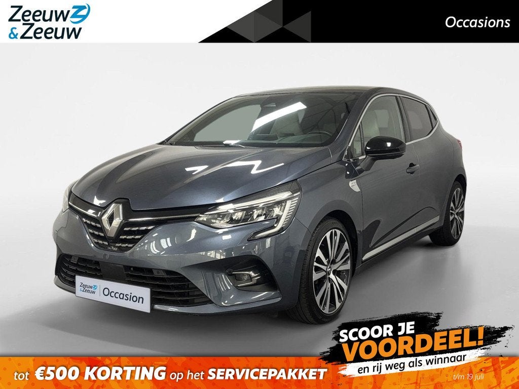 Renault Clio 1.0 TCe Initiale Paris NAVI AIRCO 360CAMERA BOS, Auto's, Renault, 12 maanden, 101 pk, Gebruikt, 580 kg