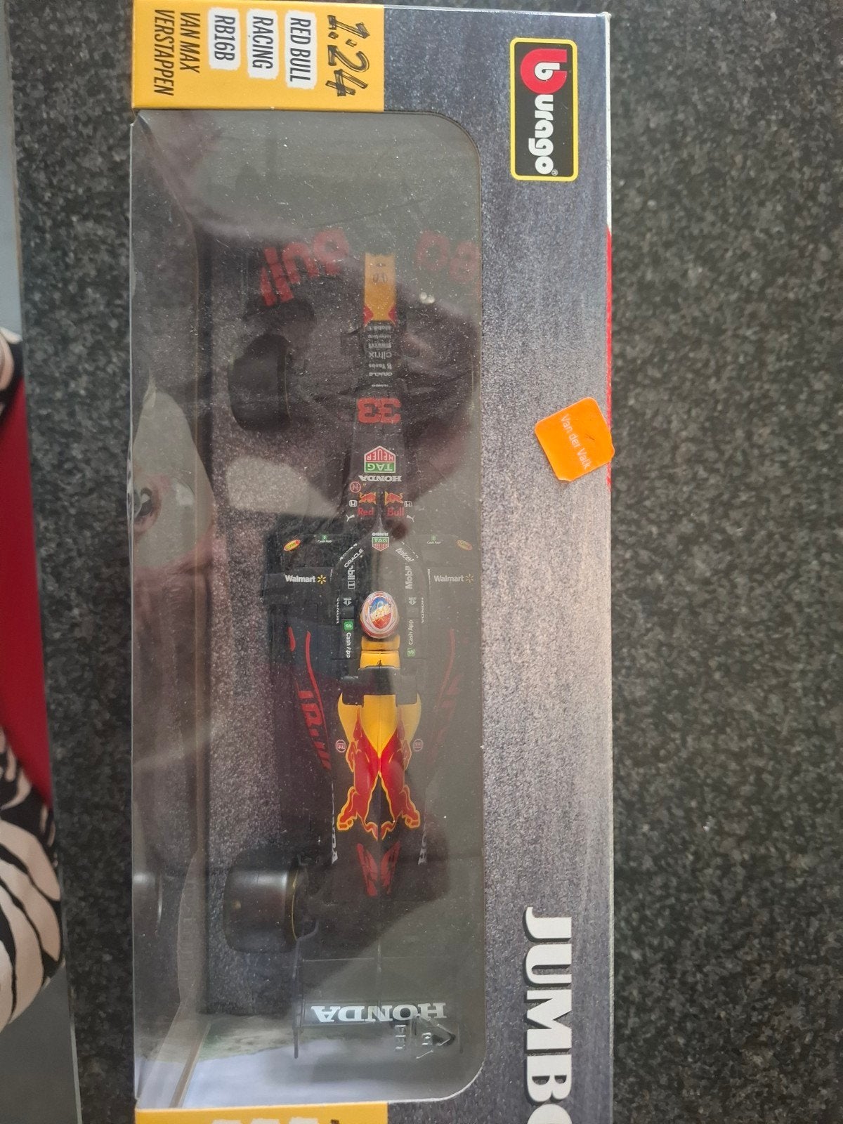 Bburago Red Bull Racing RB16B Max Verstappen 1:24, Ophalen of Verzenden, Nieuw, Auto, Bburago
