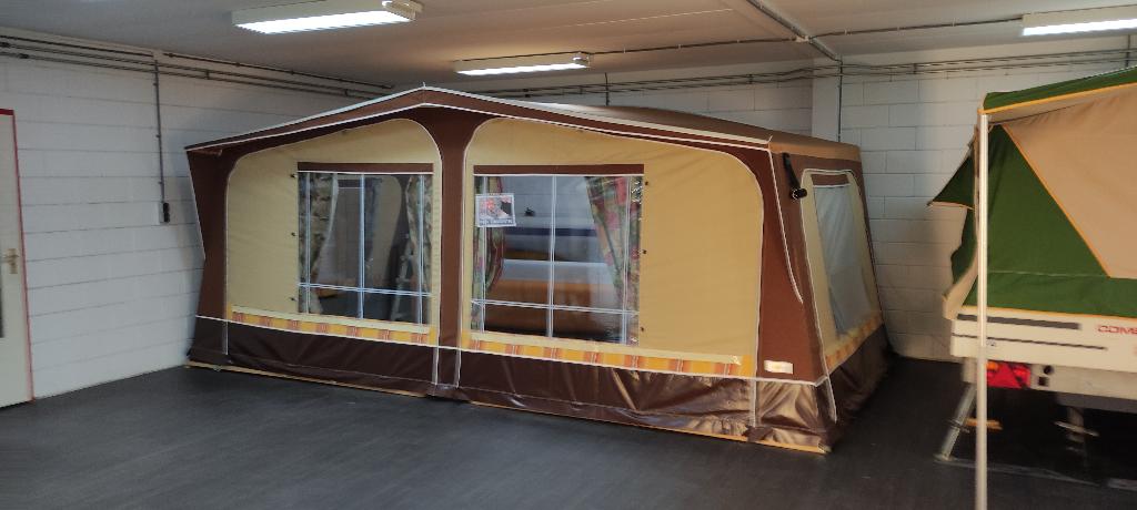 Nieuwe niet gebruikte voortent voor constructam coral/comet, Caravans en Kamperen, Ophalen, Nieuw, Polyester, Overige merken
