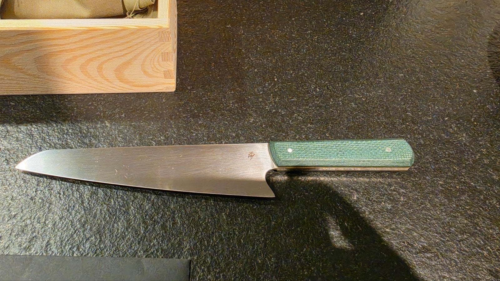 S90V Custom Chefmes - 20cm lemmet, micarta handvat, Ophalen of Verzenden, Nieuw