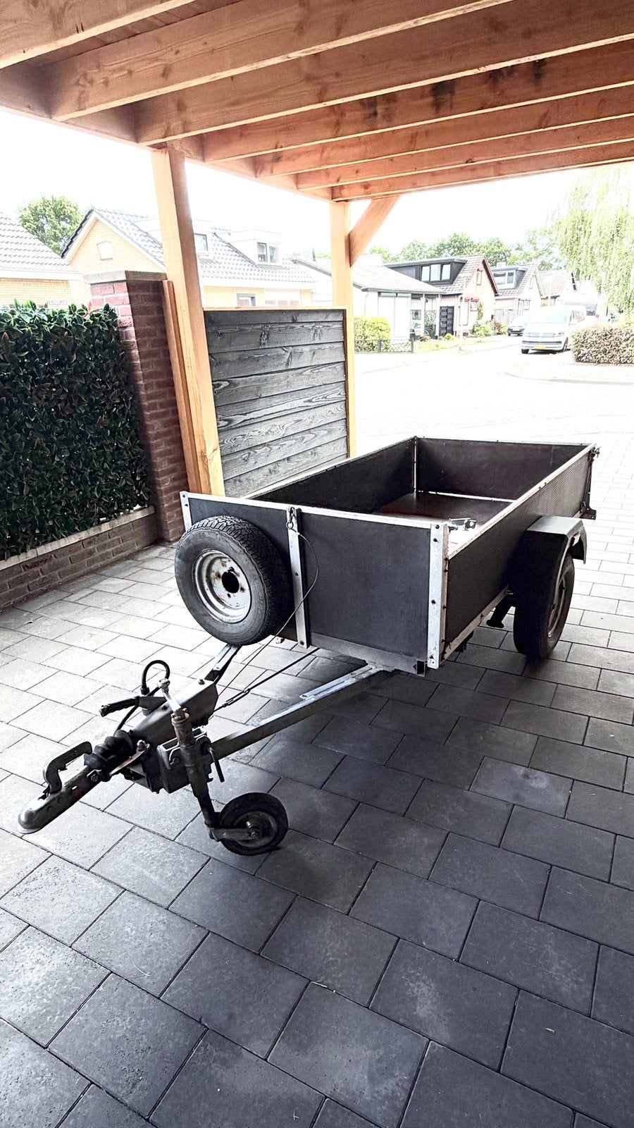 Aanhanger met teruglooprem, Ophalen, Gebruikt