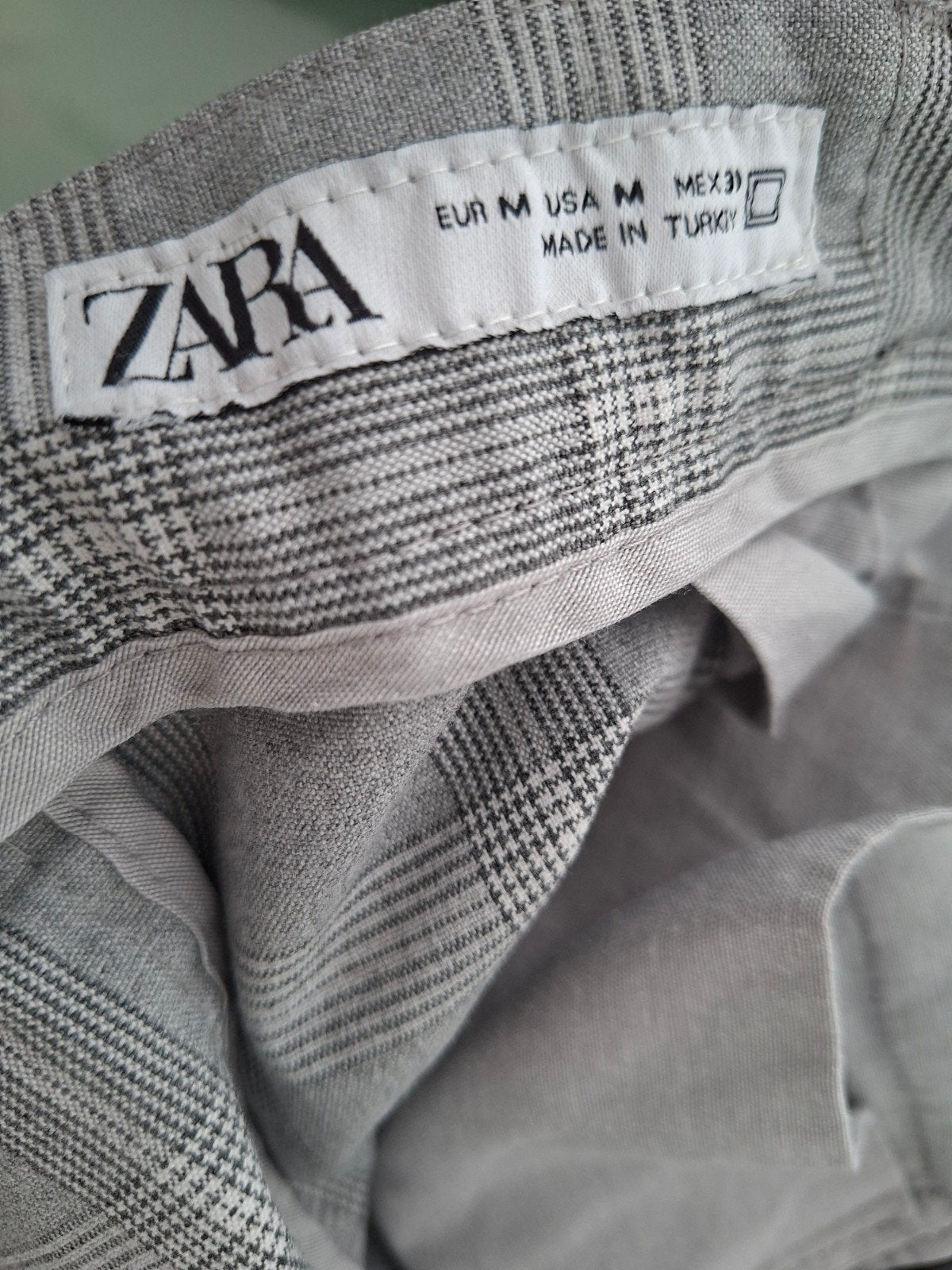 Zara geruite broek maat M, Maat 38/40 (M), Zara, Ophalen of Verzenden, Zo goed als nieuw