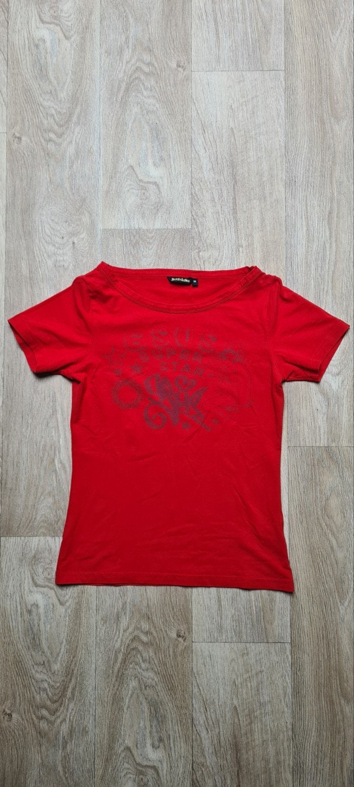 Rood gsus sindustries shirt Maat M, Maat 38/40 (M), Ophalen of Verzenden, Zo goed als nieuw, Korte mouw
