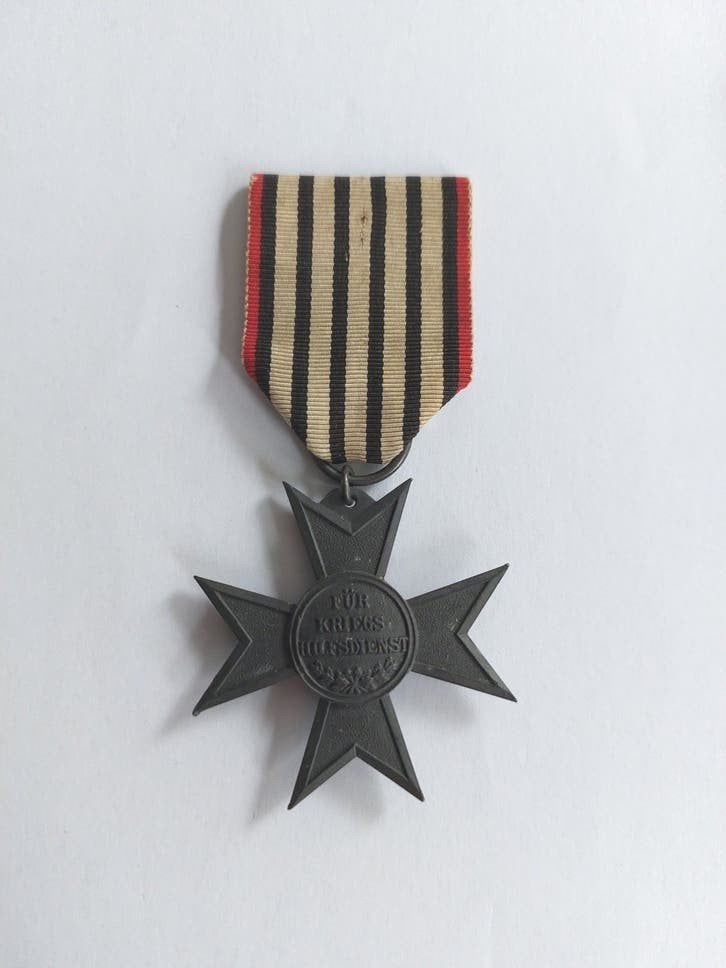 Duitsland medaille Pruisische Kreuz für Kriegshilfsdienst, Verzamelen, Verzenden, Landmacht, Duitsland, Lintje, Medaille of Wings