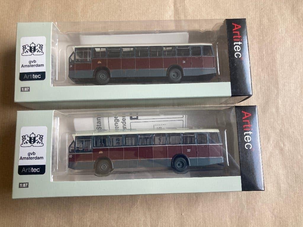 2 x Artitec. 1:87  Stadsbus Amsterdam. GVB. Nieuw. Modelbouw, Ophalen of Verzenden, Nieuw, Bus of Vrachtwagen, Overige merken