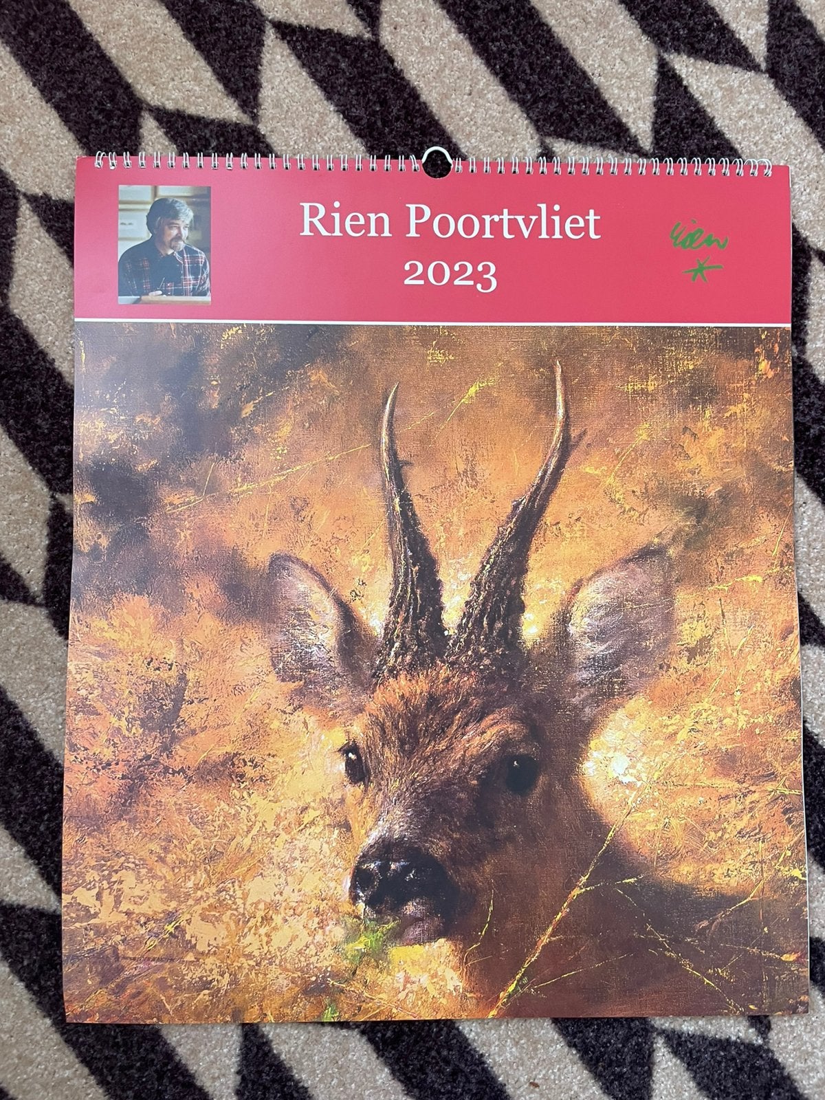 kalender Rien Poortviet 2023, natuur taferelen, Ophalen of Verzenden, Maandkalender, Gebruikt