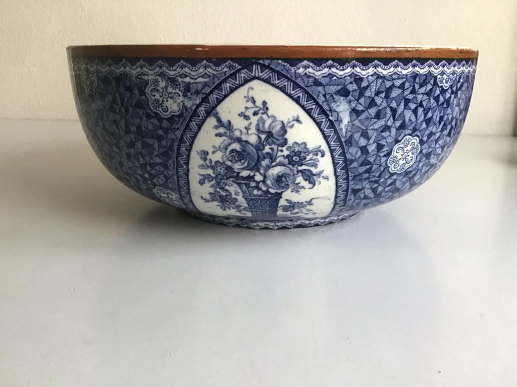 Schaal kom Villeroy & Boch Flamand blauw 25 cm - izgst, Antiek en Kunst, Ophalen of Verzenden