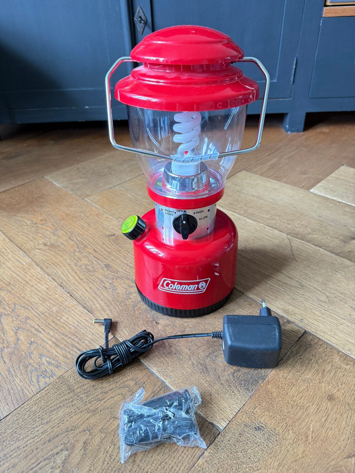 Coleman Topkwaliteit oplaadbare camping lamp compleet, Ophalen, Gebruikt