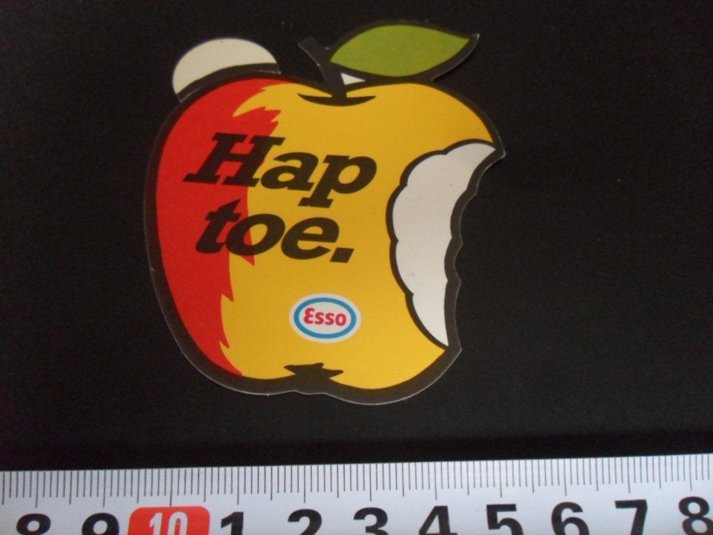 sticker ESSO strip appel hap toe *, Ophalen of Verzenden, Zo goed als nieuw