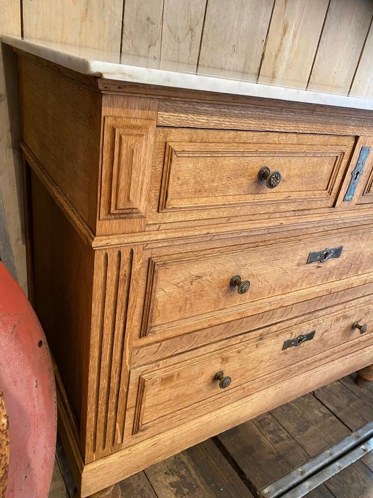 Landelijk Frans eiken kast ladekast commode, Ophalen