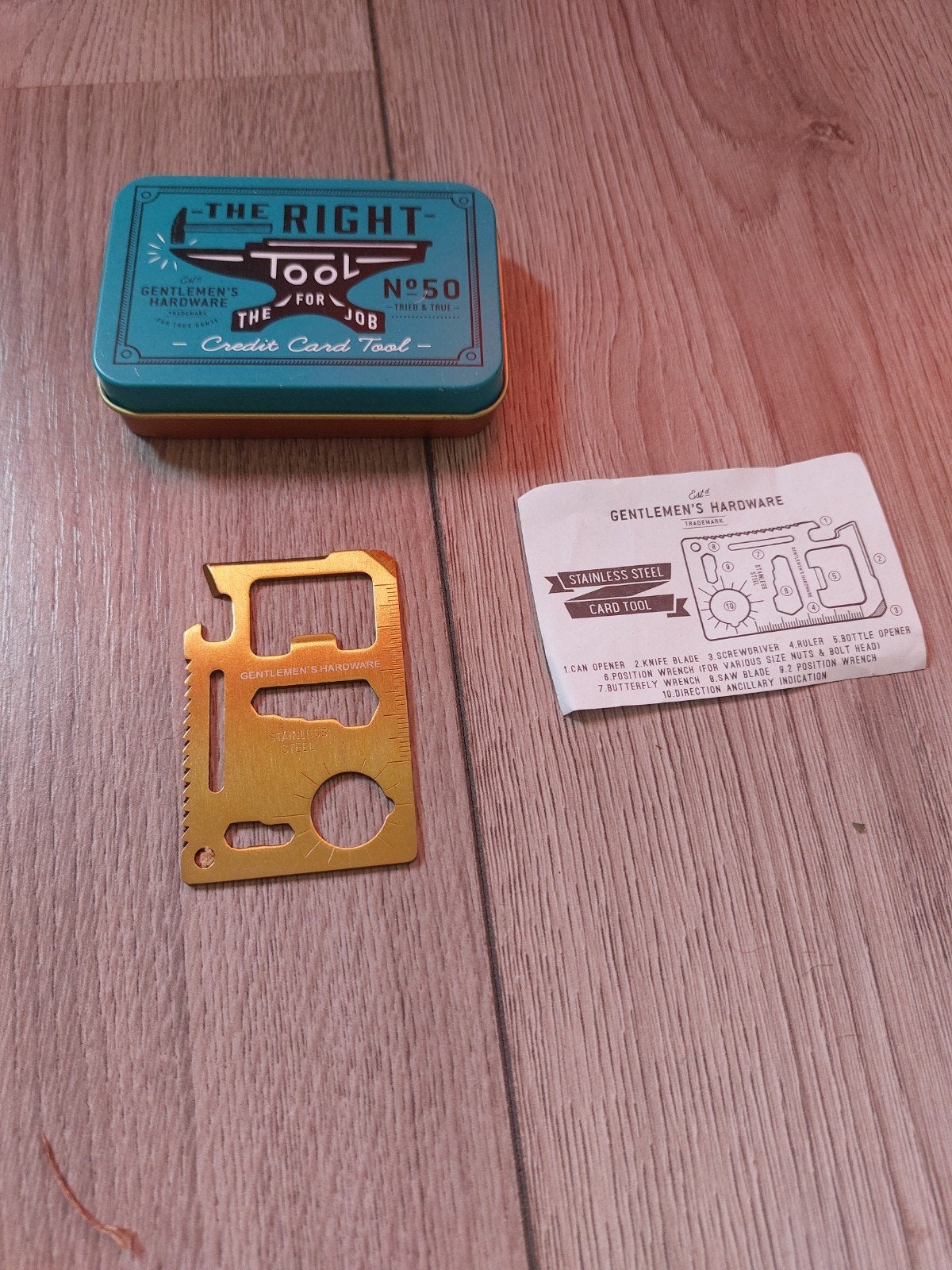 Gentlemen's Hardware Credit Card Multitool - Nieuw, Doe-het-zelf en Verbouw, Gereedschap | Handgereedschap, Ophalen of Verzenden