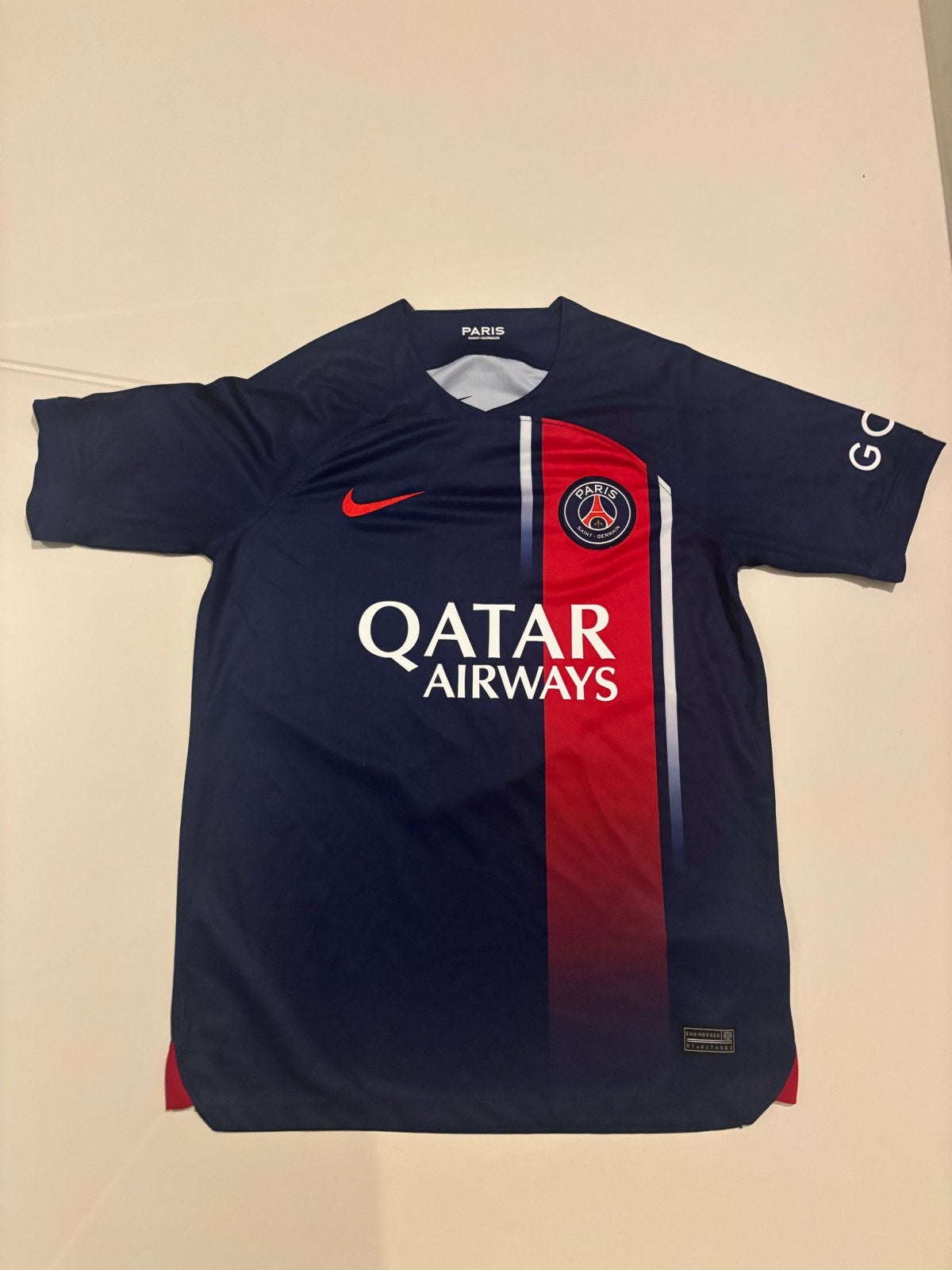PSG Thuisshirt Mbappé #7 - Seizoen 2022/2023, Maat L, Ophalen of Verzenden, Zo goed als nieuw, Shirt
