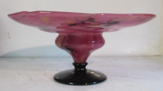 art deco glas bowl glaspasta fruitschaal Schneider 16, Verzenden