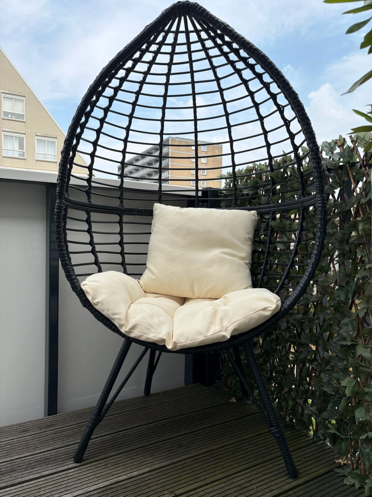 Egg chair 2 stuks️❗️, Ophalen, Zo goed als nieuw, Wicker