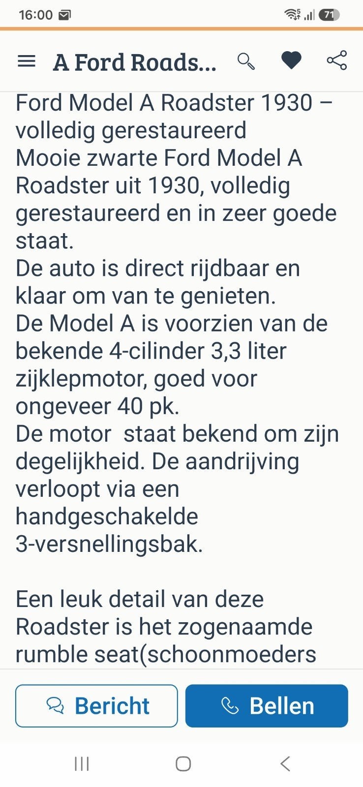 A Ford roadster 1930 Zwart, foto 8